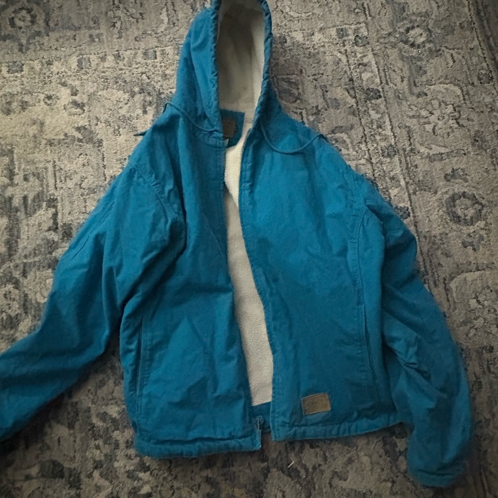 Men's Blue Hooded Jacket